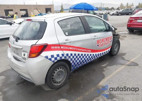 2015 Toyota Yaris L z USA, uszkodzony, nr VIN VNKKTUD31FA038794